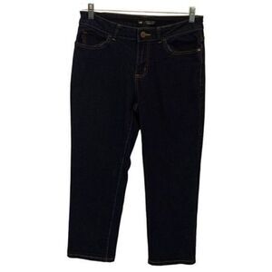 Lee Modern Series Curvy Fit Dark Wash Capri Jeans Women’s Size 8